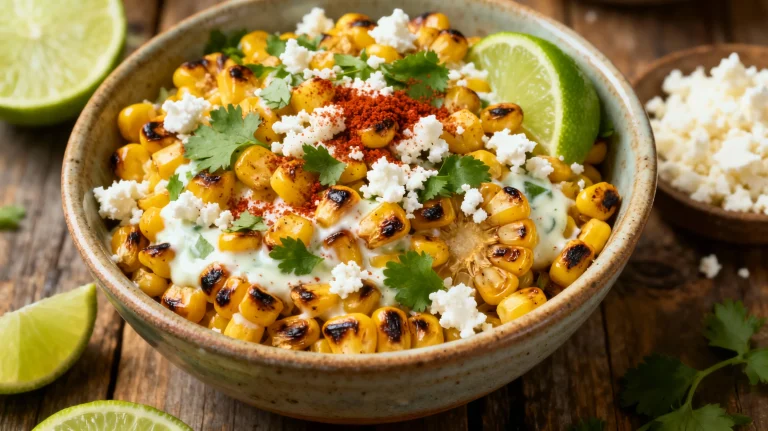 High Protein Elote Corn Salad