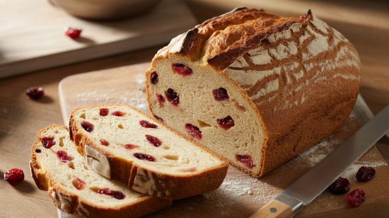 Delicious Sourdough Cranberry Bread