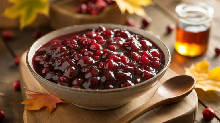 Maple Cranberry Sauce Recipe